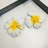 1 Pair Vacation Flower Enamel Iron Ear Studs