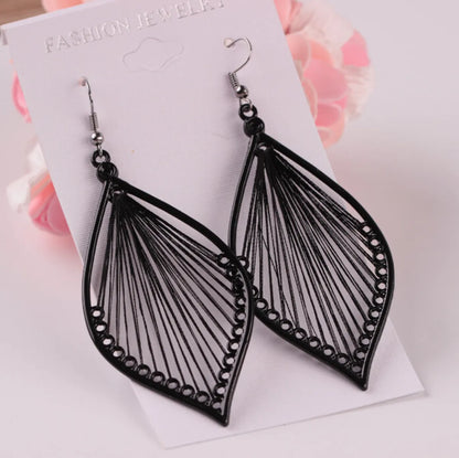 1 Pair Vacation Leaf Alloy Plating Women's Drop Earrings