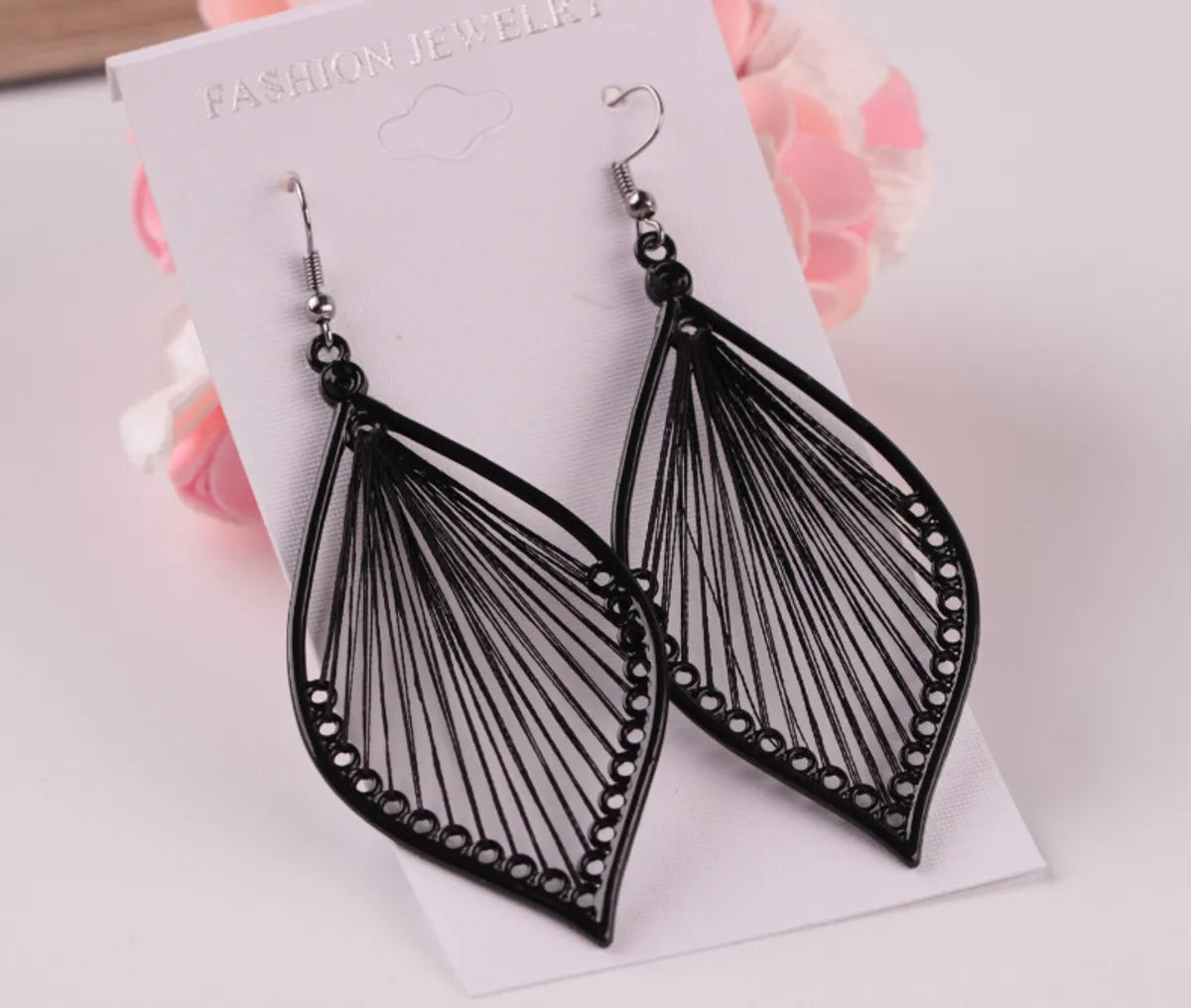 1 Pair Vacation Leaf Alloy Plating Women's Drop Earrings