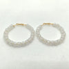 1 Pair Vacation Round Arylic Hoop Earrings