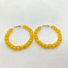 1 Pair Vacation Round Arylic Hoop Earrings