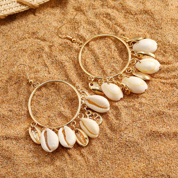 1 Pair Vacation Shell Shell Drop Earrings