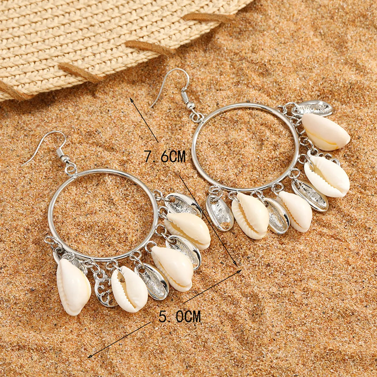 1 Pair Vacation Shell Shell Drop Earrings