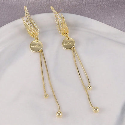 1 Pair Vacation Shiny Round Plating Inlay Copper Pearl Zircon Drop Earrings