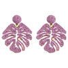 1 Pair Vacation Simple Style Flower Alloy Raffia Earrings