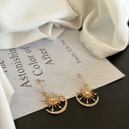 1 Pair Vacation Simple Style Geometric Alloy Rhinestones Drop Earrings