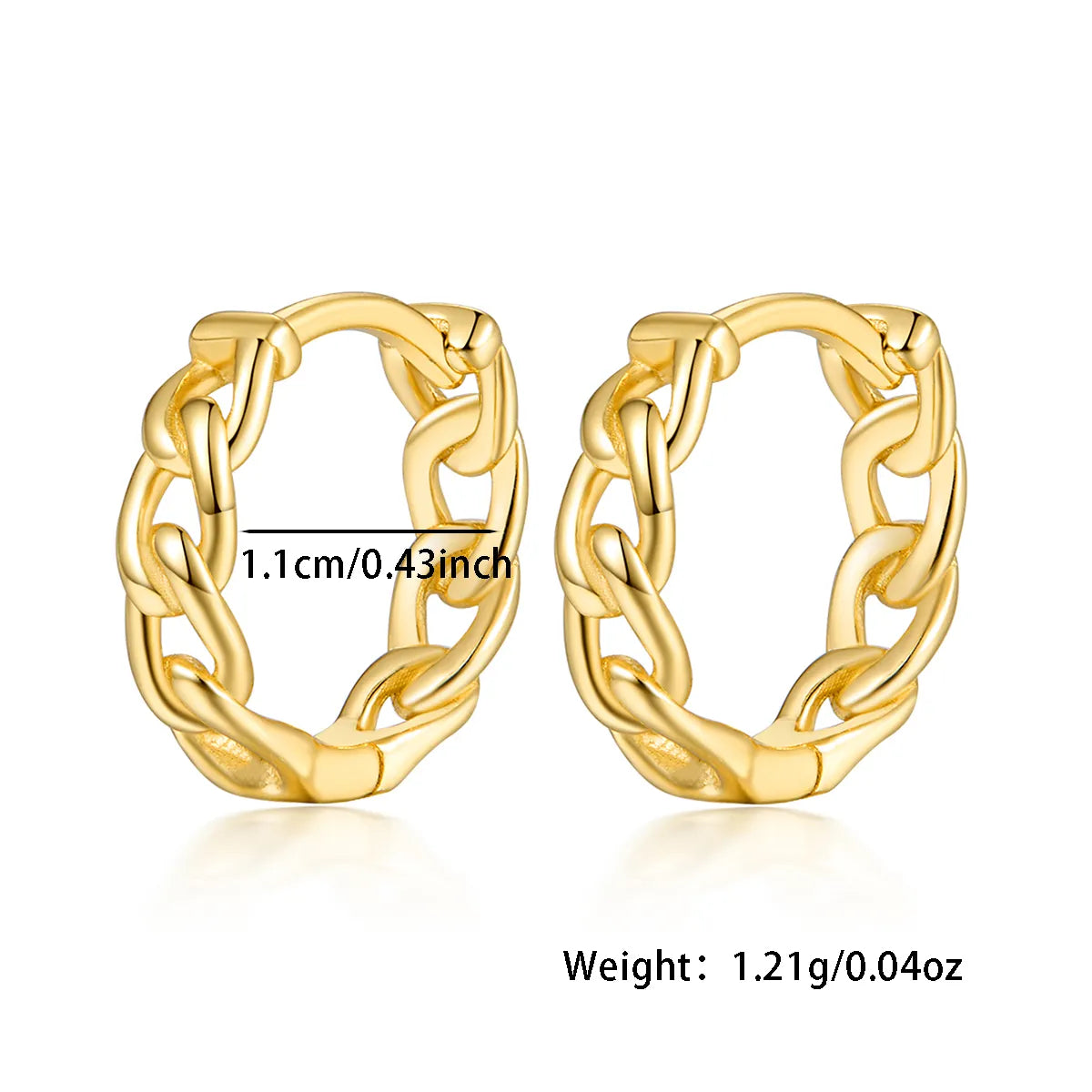 1 Pair Vacation Simple Style Solid Color Plating Sterling Silver White Gold Plated Gold Plated Earrings