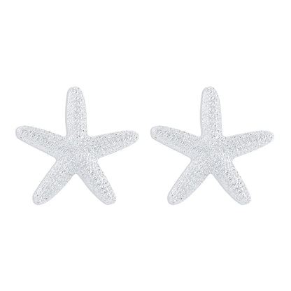 1 Pair Vacation Star Starfish Plating Alloy Gold Plated Ear Studs