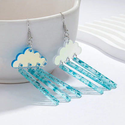 1 Pair Vacation Sweet Artistic Clouds Arylic Drop Earrings