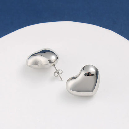 1 Pair Vacation Sweet Heart Shape 304 Stainless Steel 316 Stainless Steel  Ear Studs