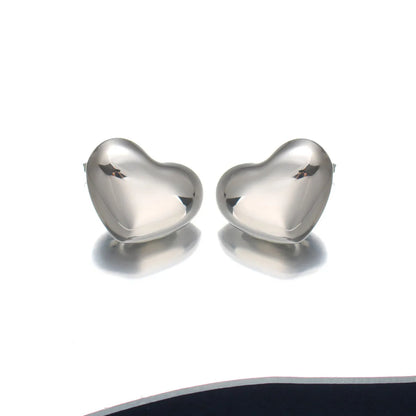 1 Pair Vacation Sweet Heart Shape 304 Stainless Steel 316 Stainless Steel  Ear Studs