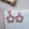 1 Pair Vacation Sweet Simple Style Flower Wreath Irregular Polishing Arylic Drop Earrings