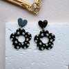 1 Pair Vacation Sweet Simple Style Flower Wreath Irregular Polishing Arylic Drop Earrings