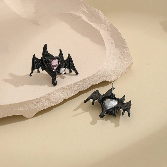 1 Pair Vintage Style Bat Alloy Ear Studs