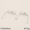1 Pair Vintage Style Bow Knot Plating 304 Stainless Steel 18K Gold Plated Ear Studs