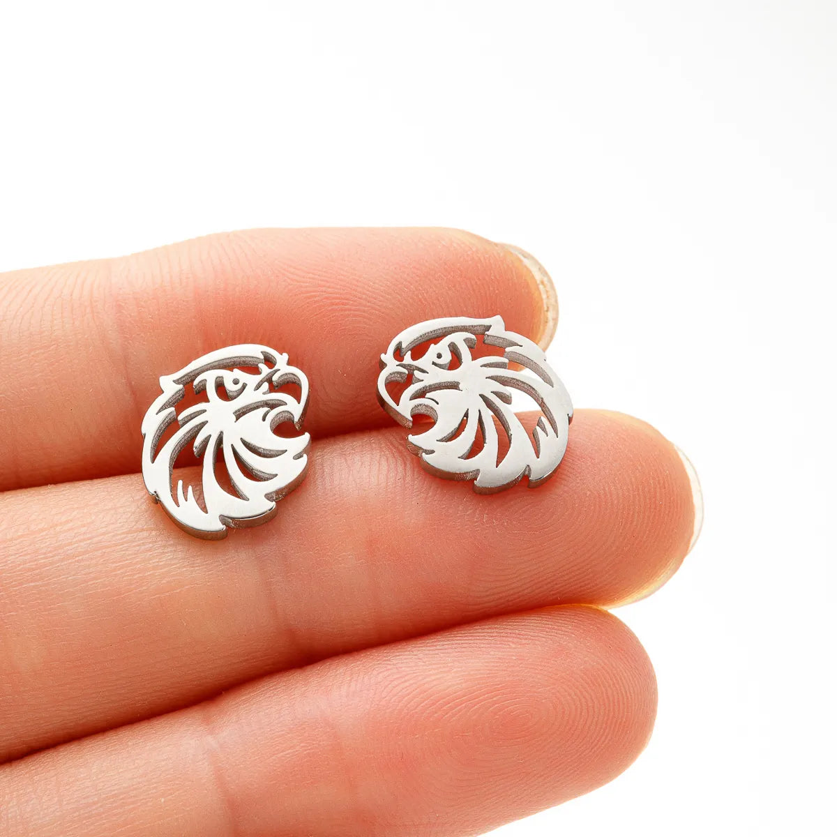 1 Pair Vintage Style Classic Style Animal Eagle Polishing Plating 304 Stainless Steel 18K Gold Plated Ear Studs