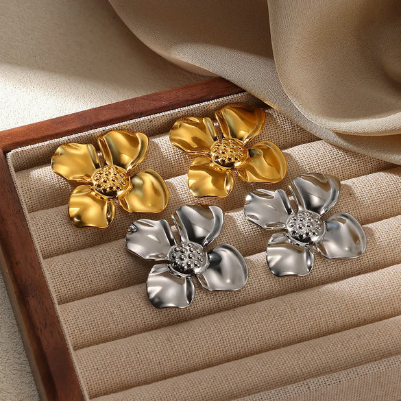 1 Pair Vintage Style Classic Style Conch Shell Plating 304 Stainless Steel Ear Studs