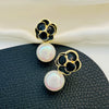 1 Pair Vintage Style Flower Alloy Drop Earrings