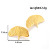 1 Pair Vintage Style French Style Sun Starfish Ginkgo Leaf 304 Stainless Steel Ear Studs