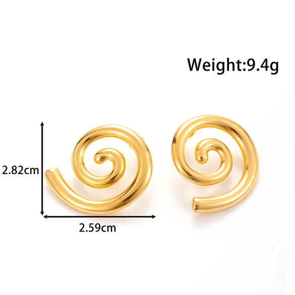 1 Pair Vintage Style French Style Sun Starfish Ginkgo Leaf 304 Stainless Steel Ear Studs