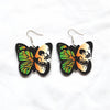 1 Pair Vintage Style Funny Butterfly Arylic Metal Drop Earrings