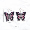 1 Pair Vintage Style Funny Butterfly Arylic Metal Drop Earrings