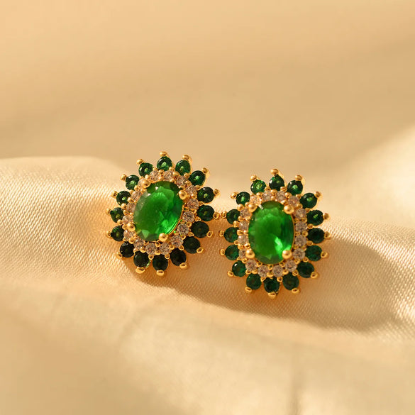 1 Pair Vintage Style Geometric Copper Ear Studs