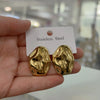 1 Pair Vintage Style Geometric Plating Stainless Steel 18k Gold Plated Ear Studs