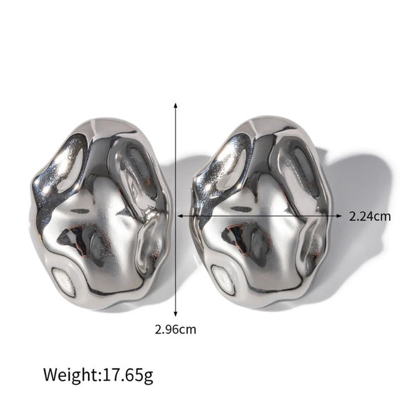 1 Pair Vintage Style Geometric Plating Stainless Steel 18k Gold Plated Ear Studs