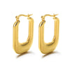 1 Pair Vintage Style Geometric Plating Stainless Steel 18k Gold Plated Earrings