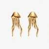 1 Pair Vintage Style Jellyfish Starfish Plating 304 Stainless Steel Drop Earrings Ear Studs