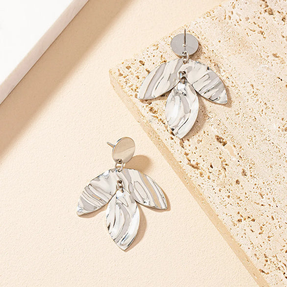 1 Pair Vintage Style Leaf Plating Iron Ear Studs