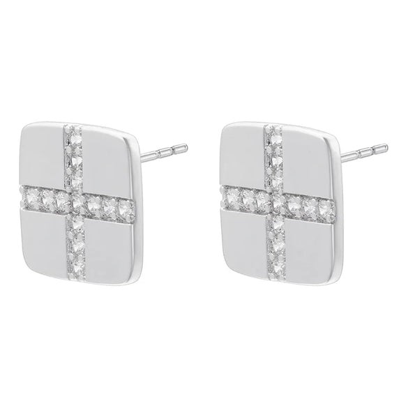 1 Pair Vintage Style Simple Style Bow Knot Inlay Copper Zircon 18K Gold Plated Earrings Ear Studs