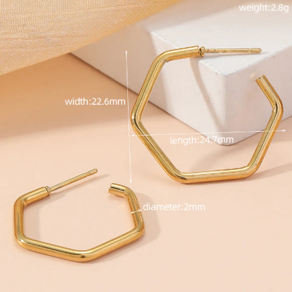 1 Pair Vintage Style Simple Style Roman Style Geometric Roman Numeral Flower Hollow Out 304 Stainless Steel 18K Gold Plated Ear Studs