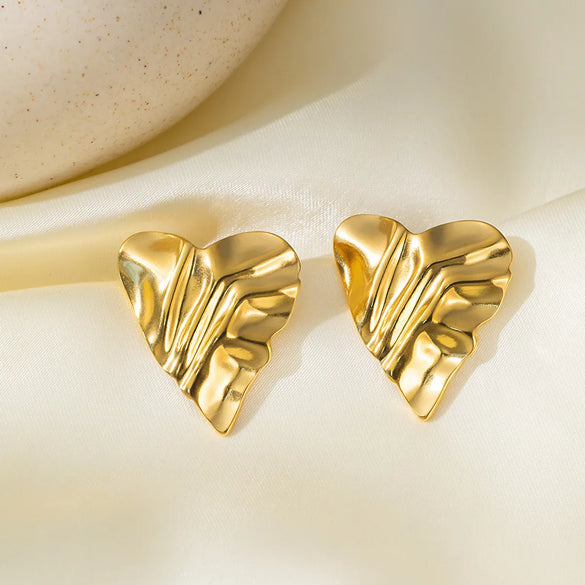 1 Pair Vintage Style Simple Style Streetwear Geometric 316L Stainless Steel  18K Gold Plated Ear Studs