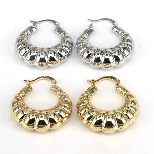 1 Pair Vintage Style Simple Style U Shape Plating Copper Gold Plated Silver Plated Earrings