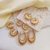 1 Pair Vintage Style U Shape Plating 304 Stainless Steel None 18K Gold Plated Ear Studs