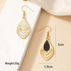 1 Pair Vintage Style Water Droplets Plating Alloy Drop Earrings