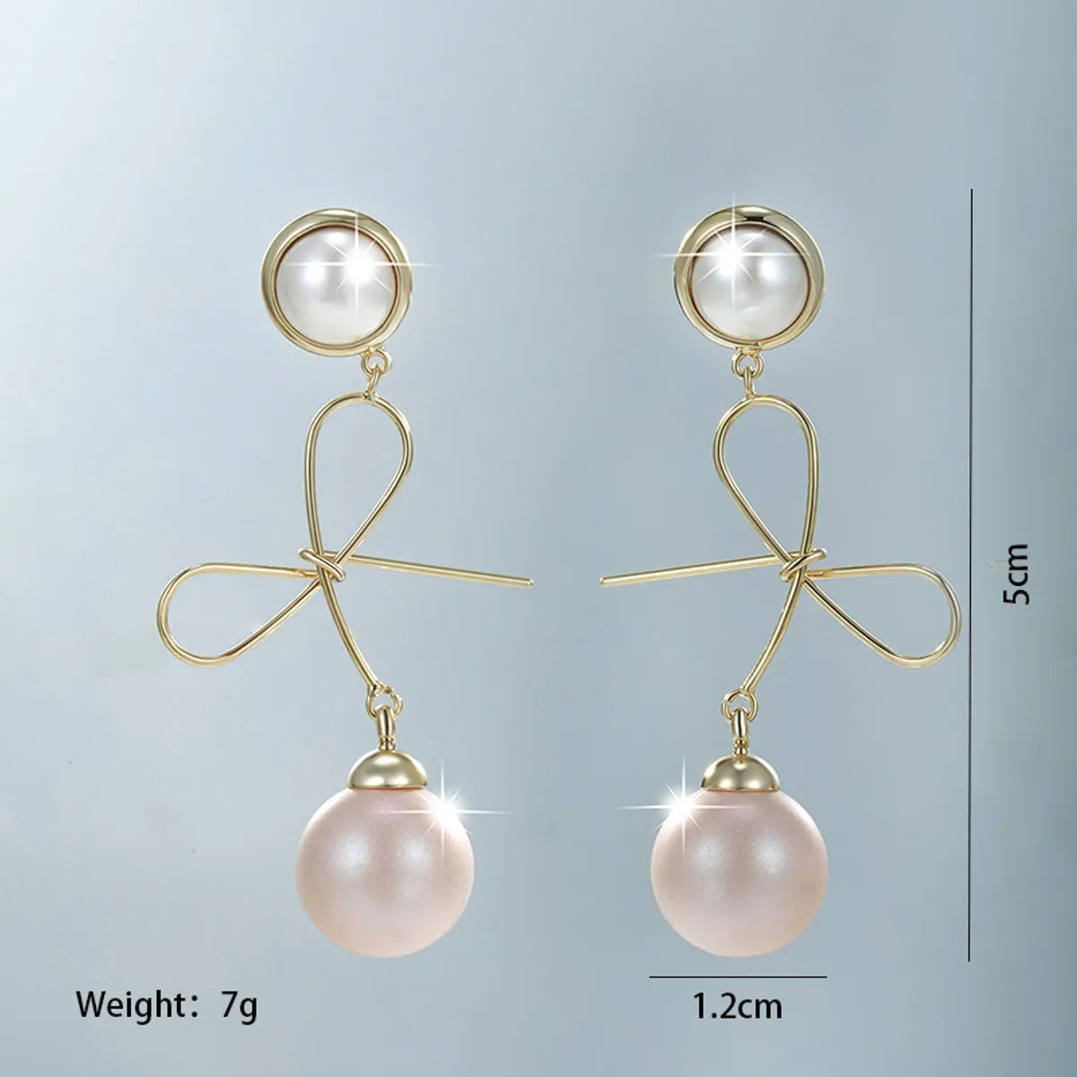 1 Pair Xuping Shiny Round Plating Inlay Alloy Copper Alloy Artificial Gemstones Artificial Pearls 14k Gold Plated 18k Gold Plated White Gold Plated Drop Earrings