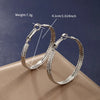 1 Pair XUPING Simple Style Circle 304 Stainless Steel Hoop Earrings