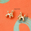 1 Pc/Package 15.5x15mm 15x13mm Hole 2~2.9mm Hole 3~3.9mm Copper Zircon 18K Gold Plated Halloween Pattern Cattle Polished Pendant