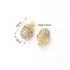 1 Pc/Package 16x9mm 19.5x17mm Hole 2~2.9mm Hole 3~3.9mm Copper Zircon Gold Plated Pine Cones Squirrel Polished Pendant