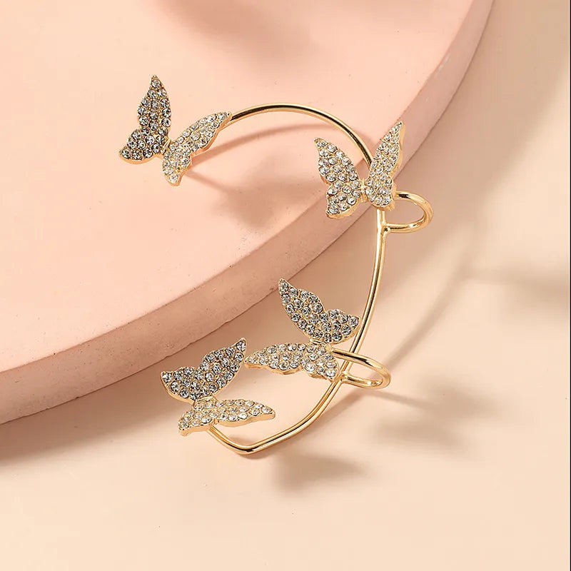 1 PCS/Package Elegant Luxurious Butterfly Alloy Ear Cuffs