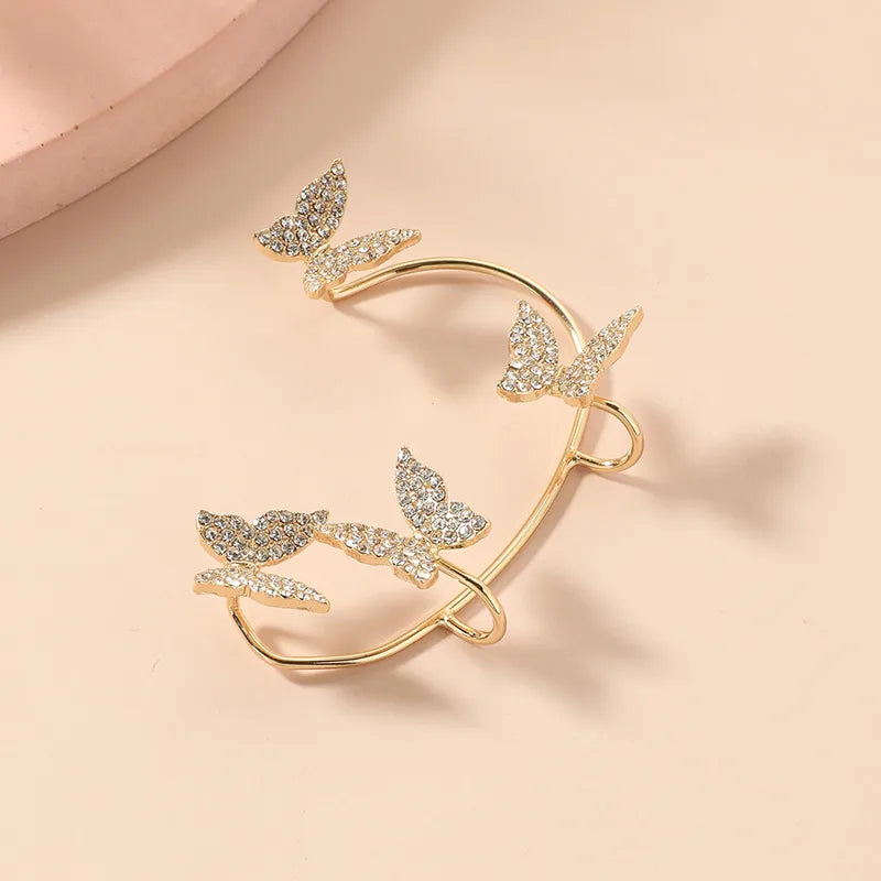 1 PCS/Package Elegant Luxurious Butterfly Alloy Ear Cuffs