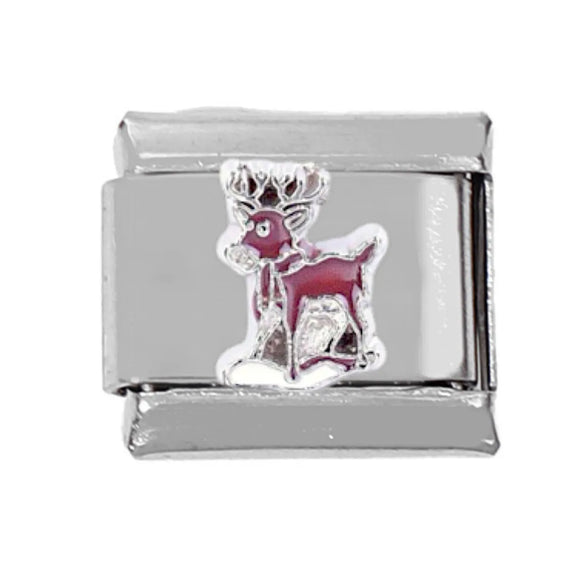1 Piece 1*0.9CM 304 Stainless Steel Animal Italian Charms