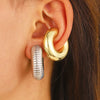 1 Piece 1 Pair IG Style Basic Modern Style C Shape Geometric Plating CCB Alloy Ear Cuffs