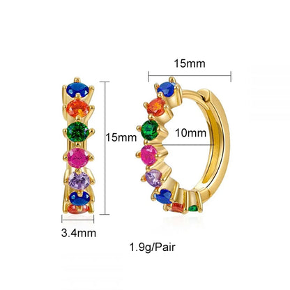 1 Piece 1 Pair Ig Style Lady Circle Tassel Plating Inlay Copper Zircon 18k Gold Plated Earrings