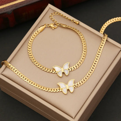 Wholesale Ins Style Animal Stainless Steel Plating Necklace