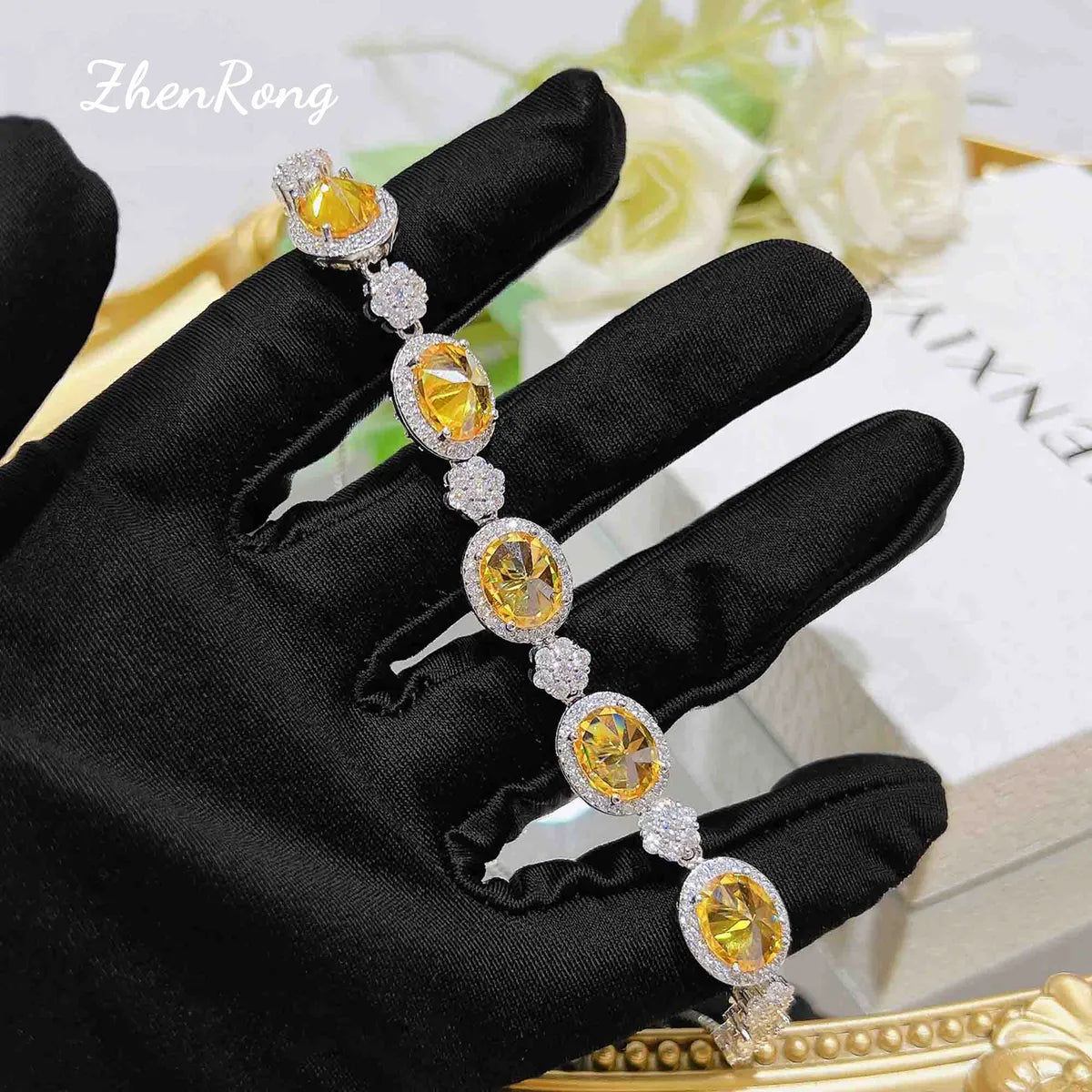 1 Piece 1 Pair Retro Geometric Copper Plating Artificial Gemstones Women's Rings Earrings Necklace