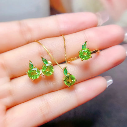 1 Piece 1 Pair Simple Style Fruit Copper Plating Women's Rings Earrings Necklace